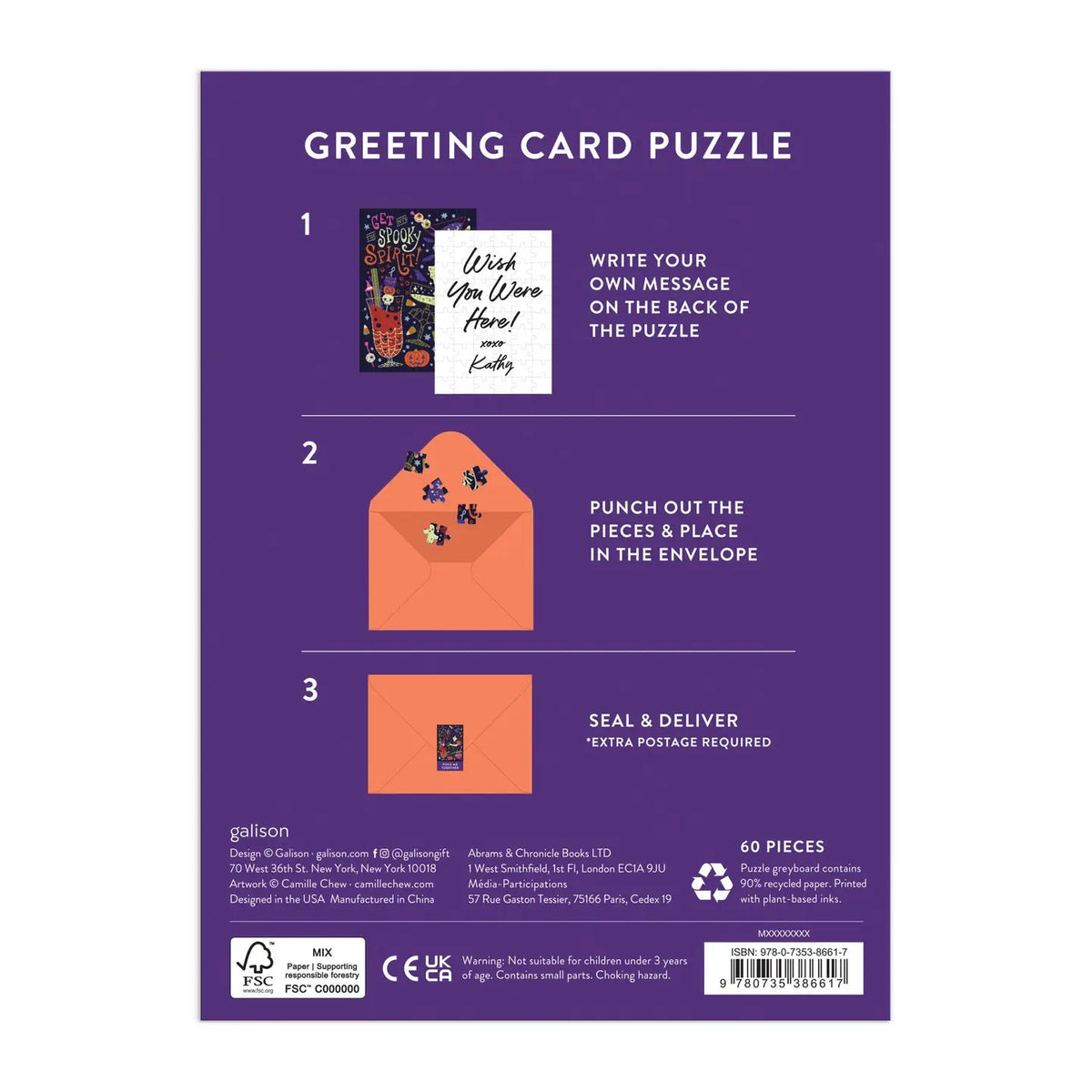Get into the Spooky Spirit Greeting Card 60pc