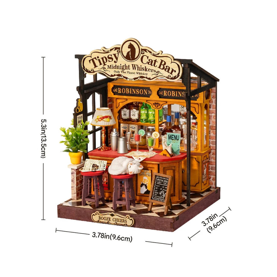 Miniature House Kit: Tipsy Cat Bar
