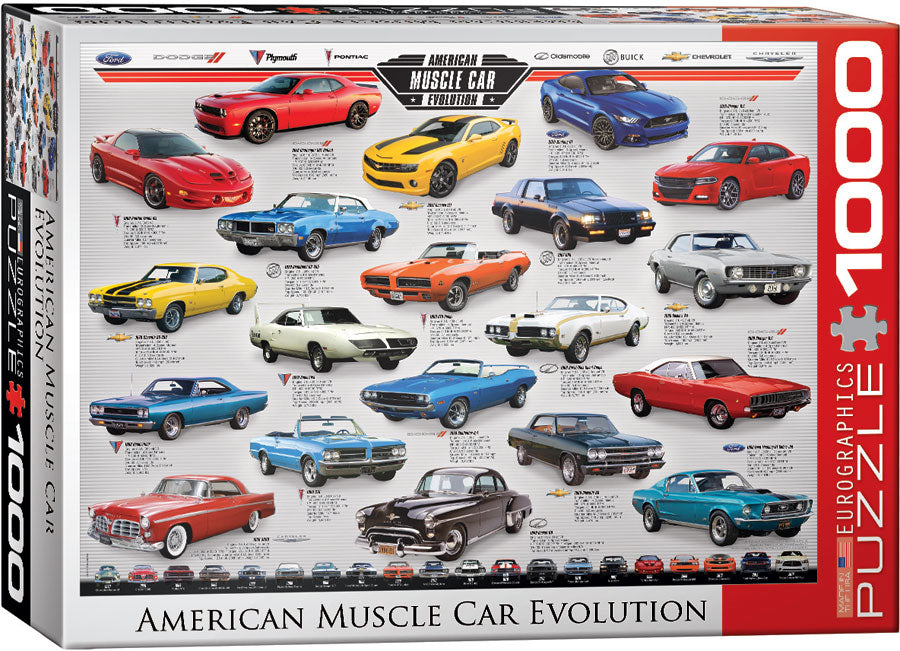 American Muscle Car Evolution 1000pc