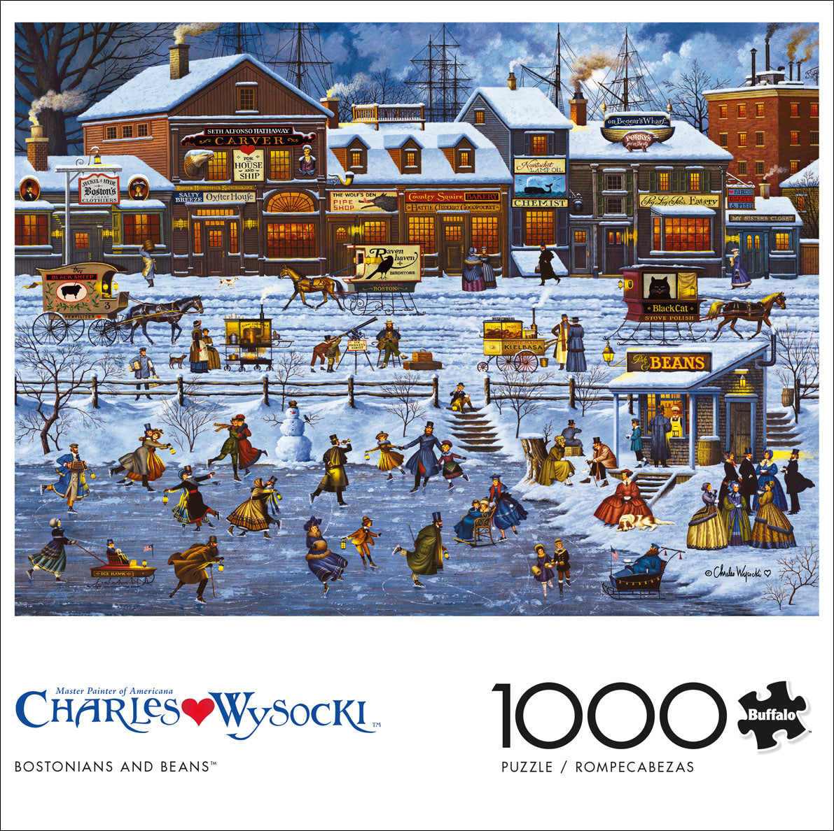 Charles Wysocki Bostonians and Beans 1000pc