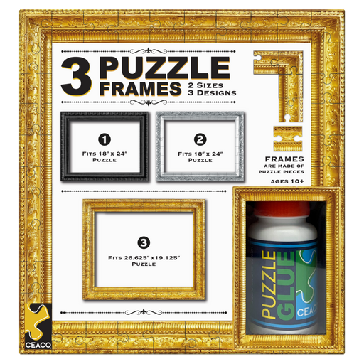 Ceaco 3 Puzzle Frames & Glue