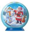 Christmas Puzzle Ornaments 3D Santa and Snowman
