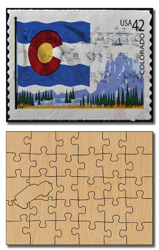 Colorado Stamp Postcard