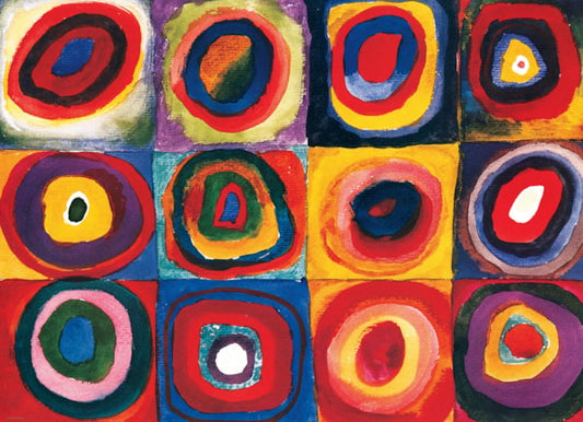 Colour Study of Squares (Kandinsky) 100pc