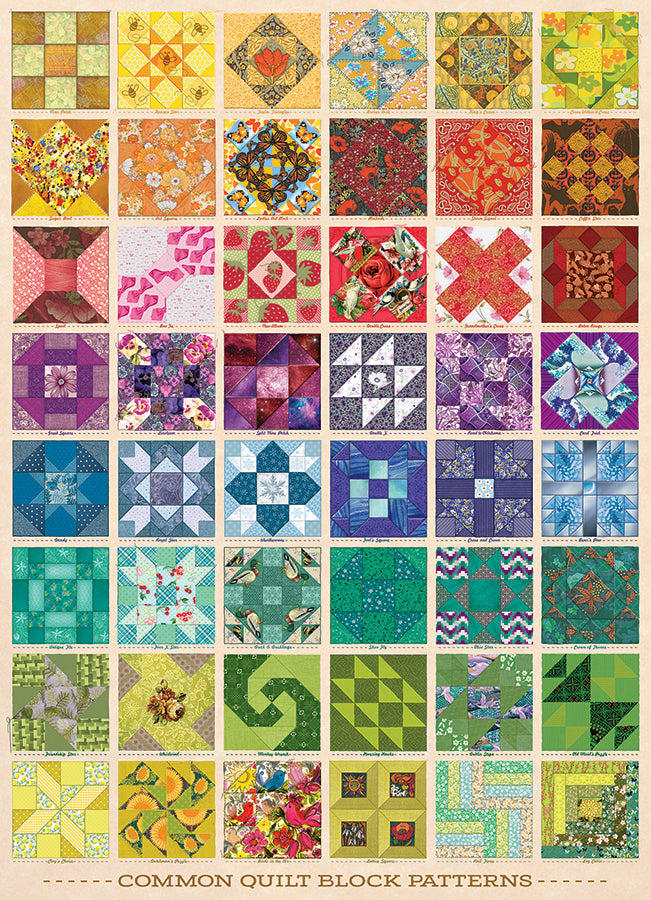 Common Quilt Blocks Modular 1000pc