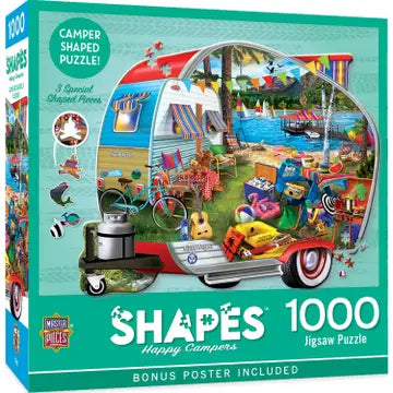 Contours - Happy Campers Shaped 1000pc