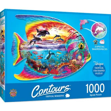 Contours - Tropical Menagerie Shaped 1000pc