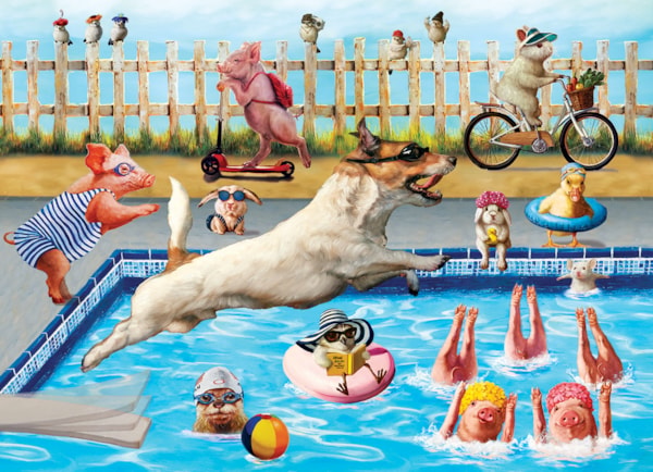Crazy Pool Day 3D Lenticular 300pc