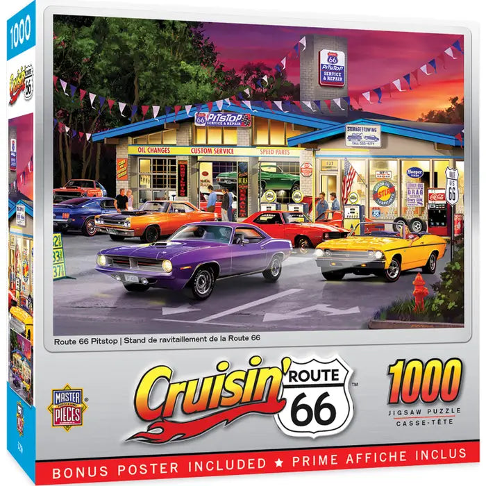 Cruisin' Route 66 - Pitstop 1000pc