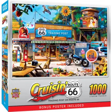 Cruisin' Route 66 - Trading Post On Route 66 1000pc