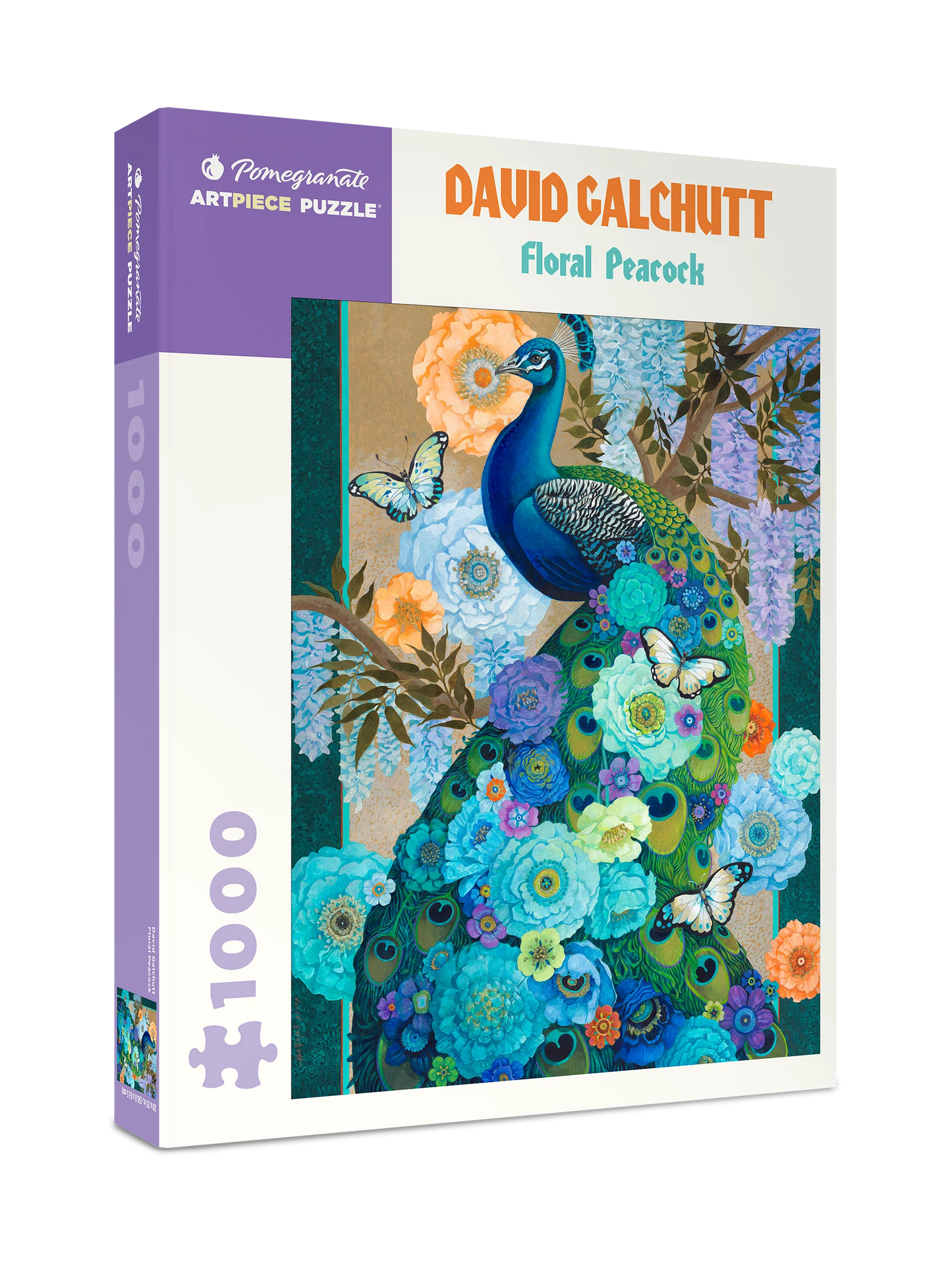 David Galchutt: Floral Peacock 1000pc