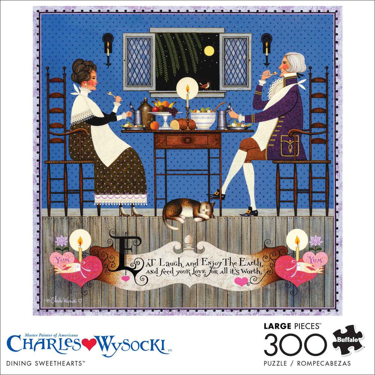 Charles Wysocki Dining Sweethearts 300pc