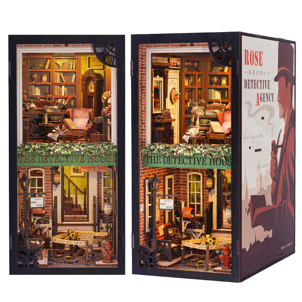 Book Nook: Rose Detective Agency with Dust Cover