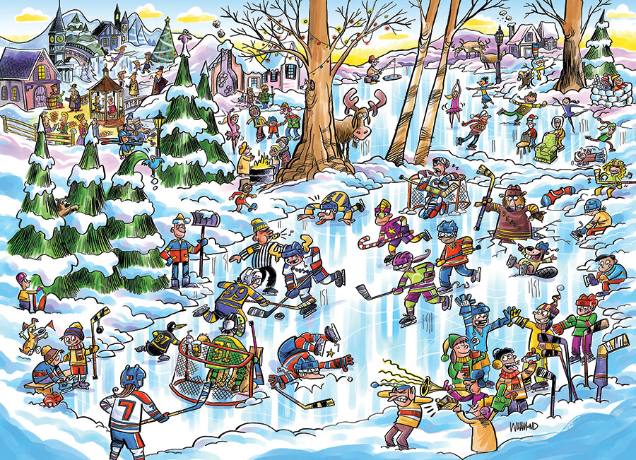 Doodle Town: Hockey Town 1000pc