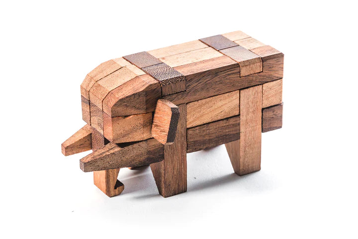 Elephant 3D Model Puzzle