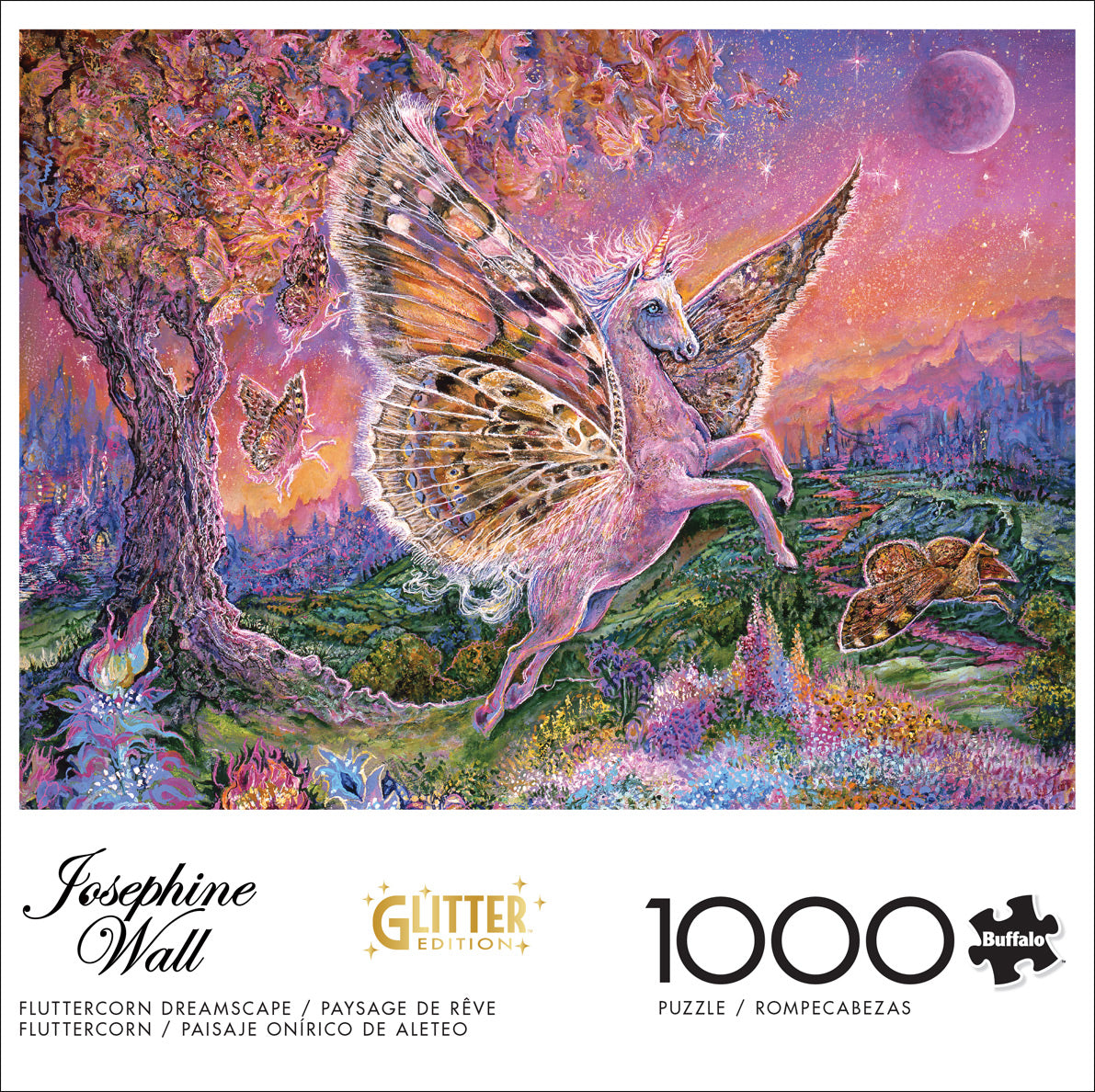 Josephine Wall - Fluttercorn Dreamscape, Glitter Edition 1000pc