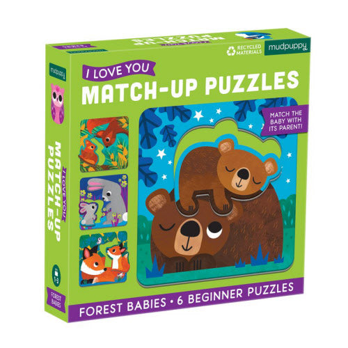 Forest Babies Matching Puzzle 6x2pc