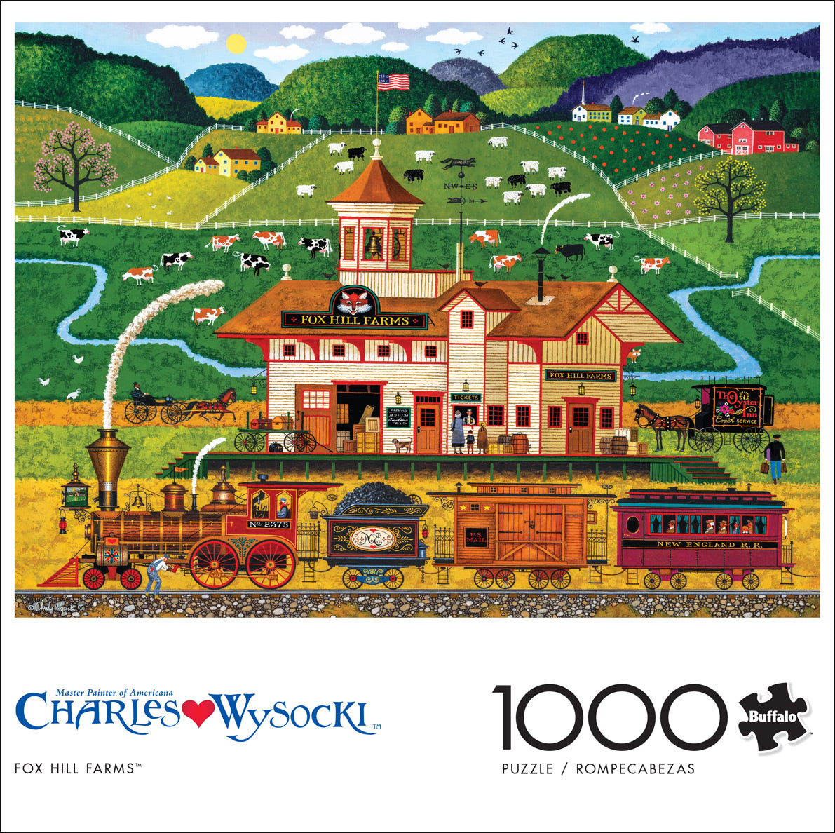 Charles Wysocki Fox Hill Farms 1000pc