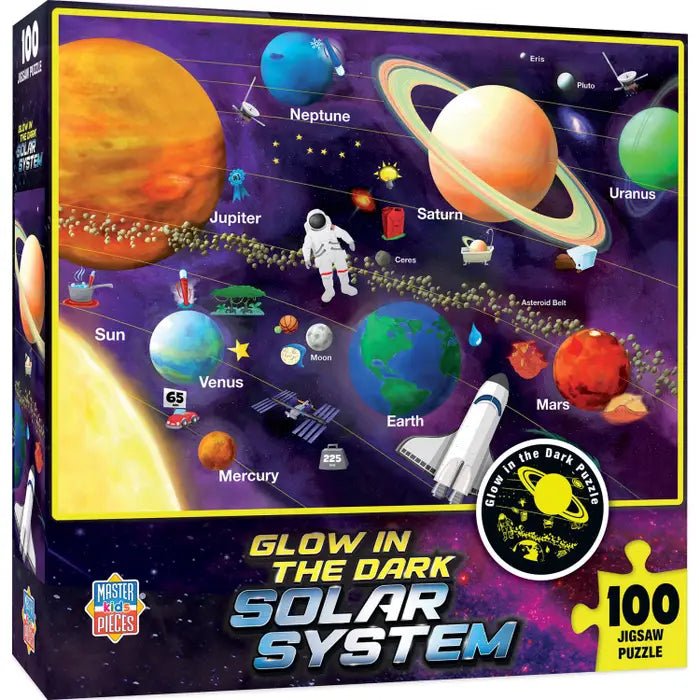 Solar System Glow in the Dark 100pc