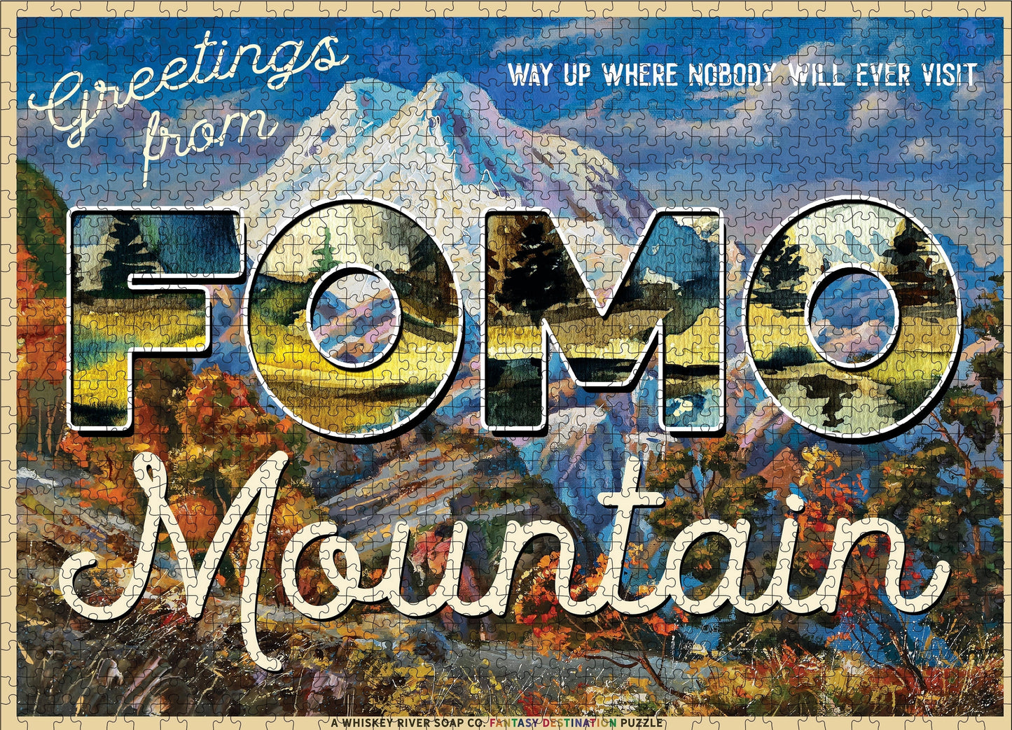 Greetings from FOMO Mountain 1000pc