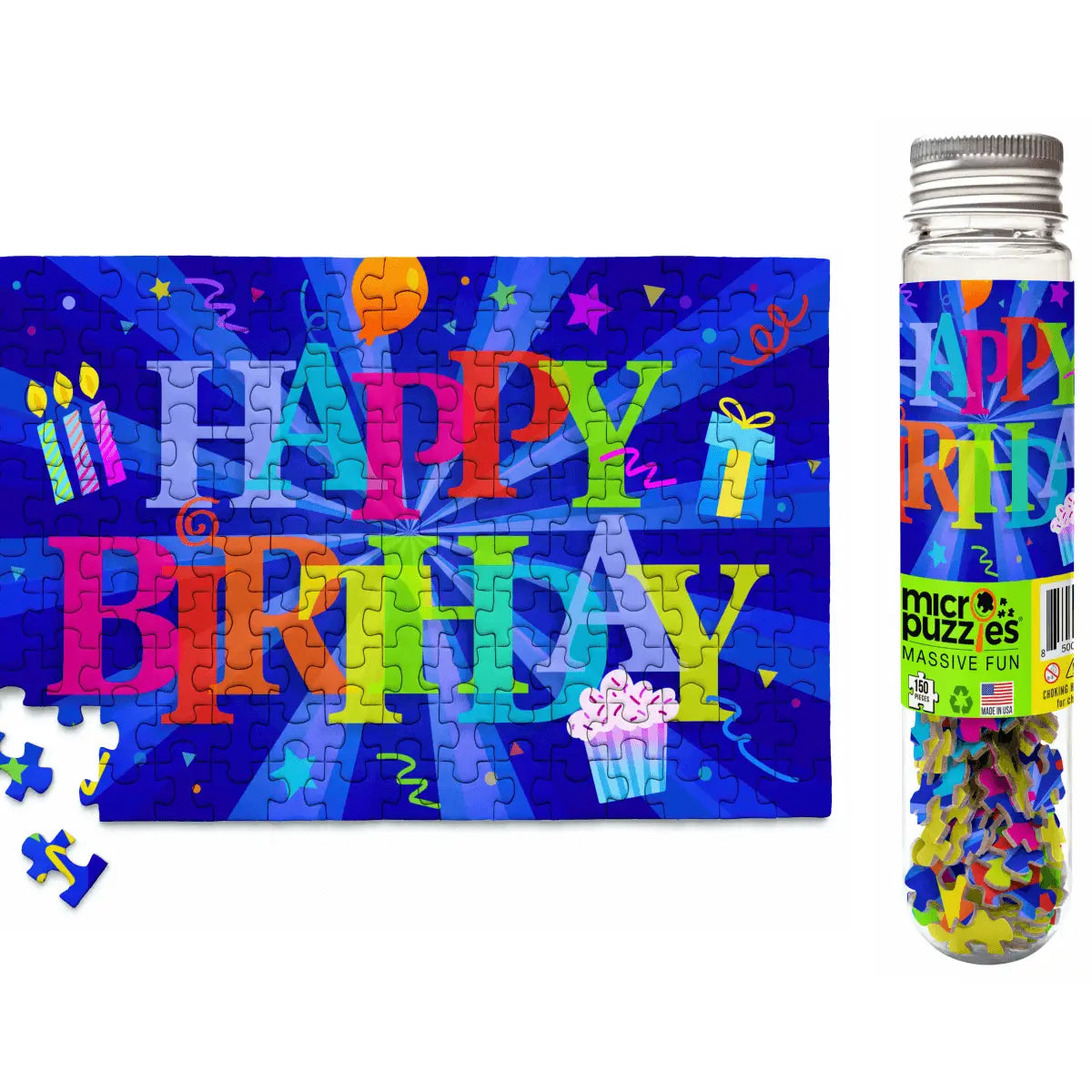 Happy Birthday Blast Micro Tube 150pc