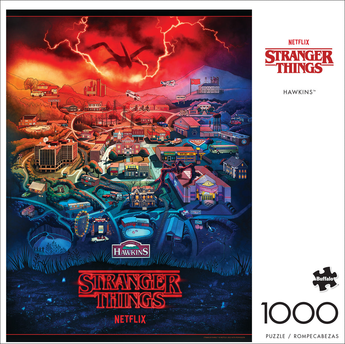 Stranger Things Hawkins 1000pc