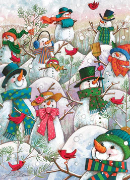 Hill of a Lot of Snowmen 500pc