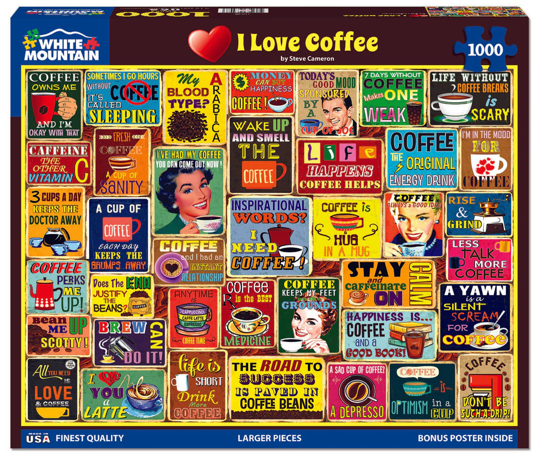 I Love Coffee 1000pc