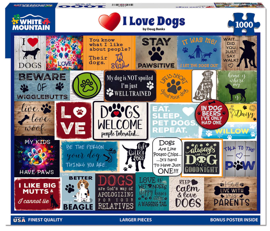 I Love Dogs 1000pc