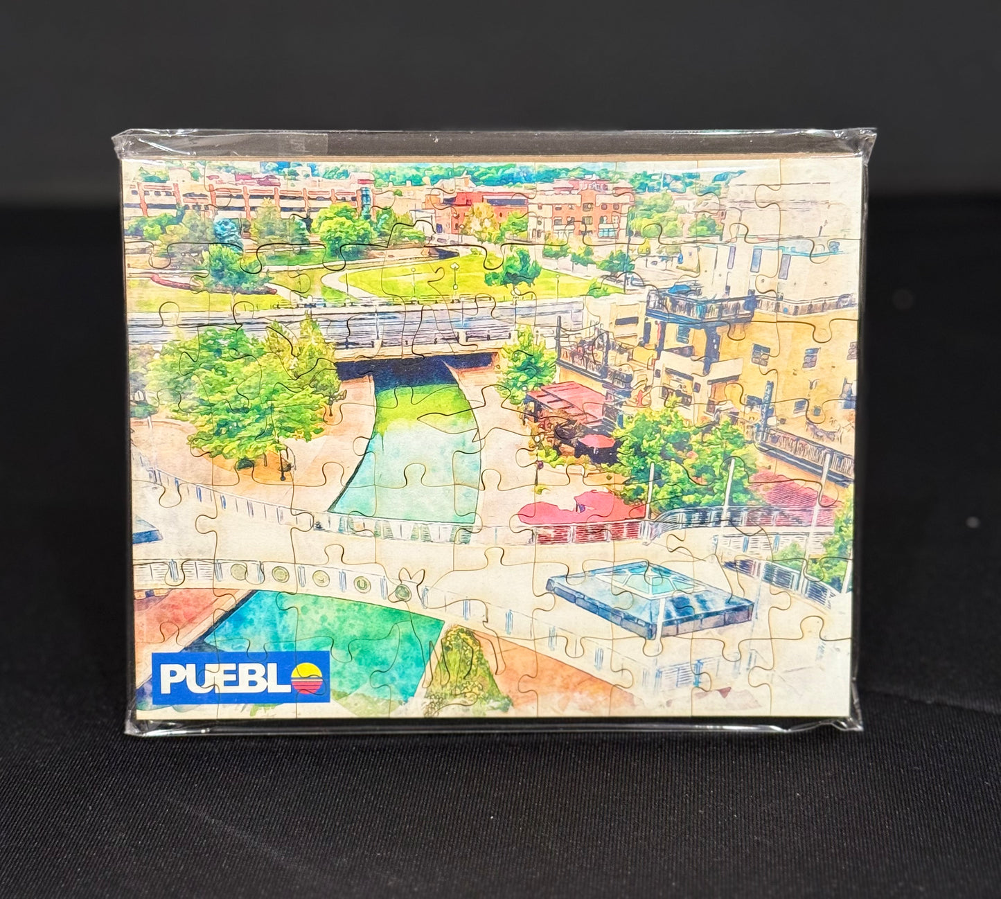Pueblo Riverwalk Watercolor 67pc