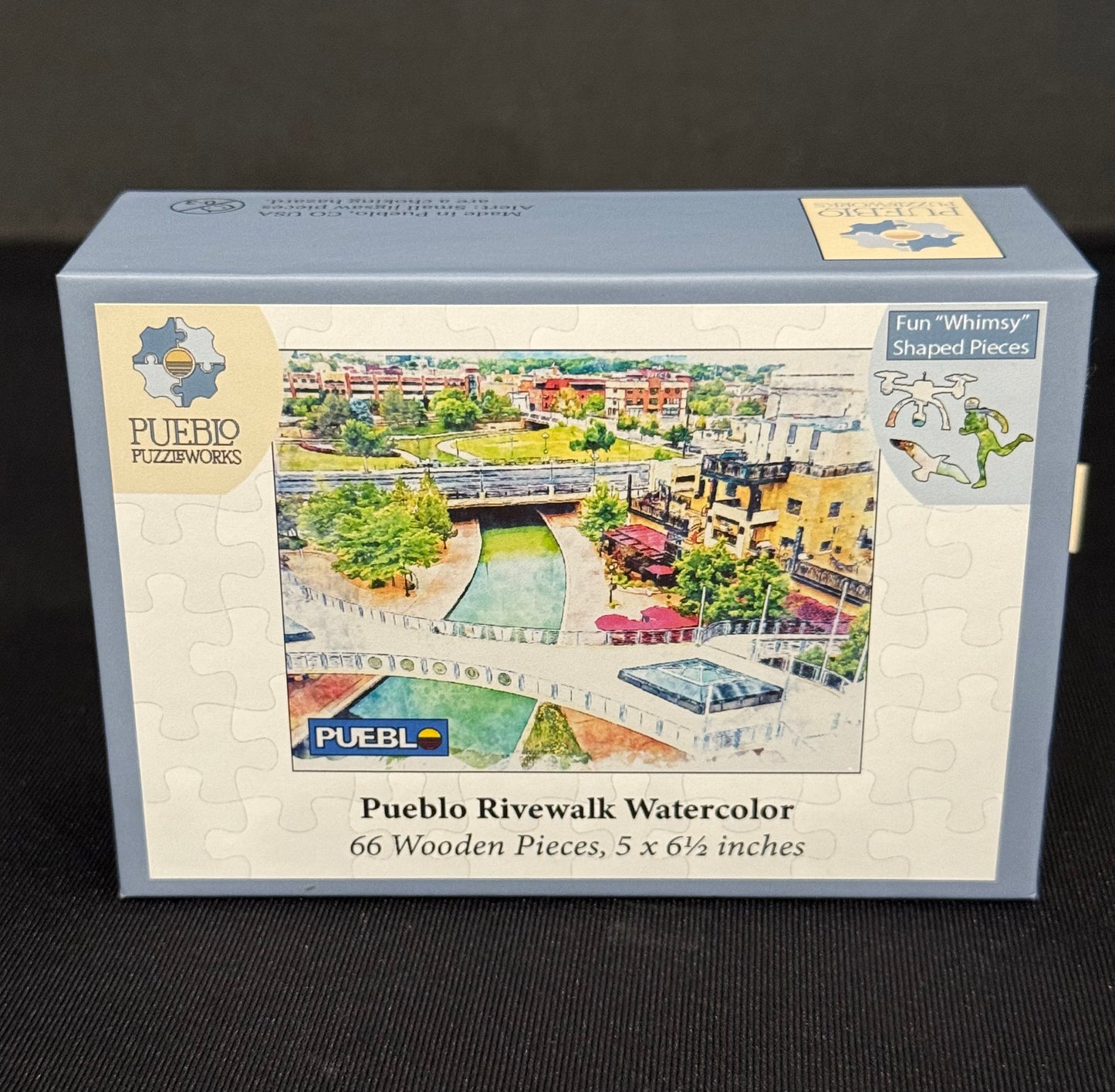 Pueblo Riverwalk Watercolor 67pc