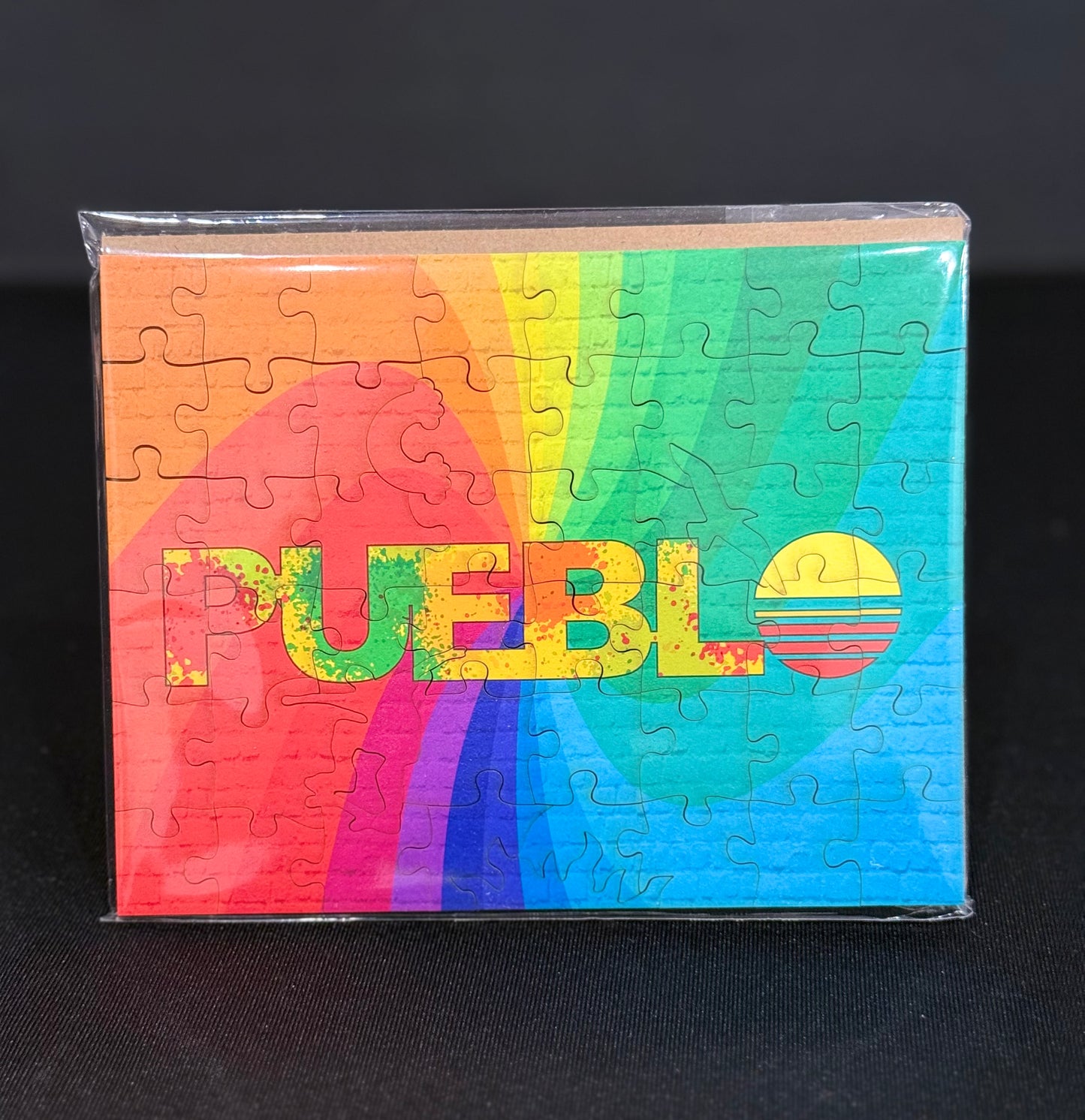 Pueblo Rainbow Brick Wall 52pc