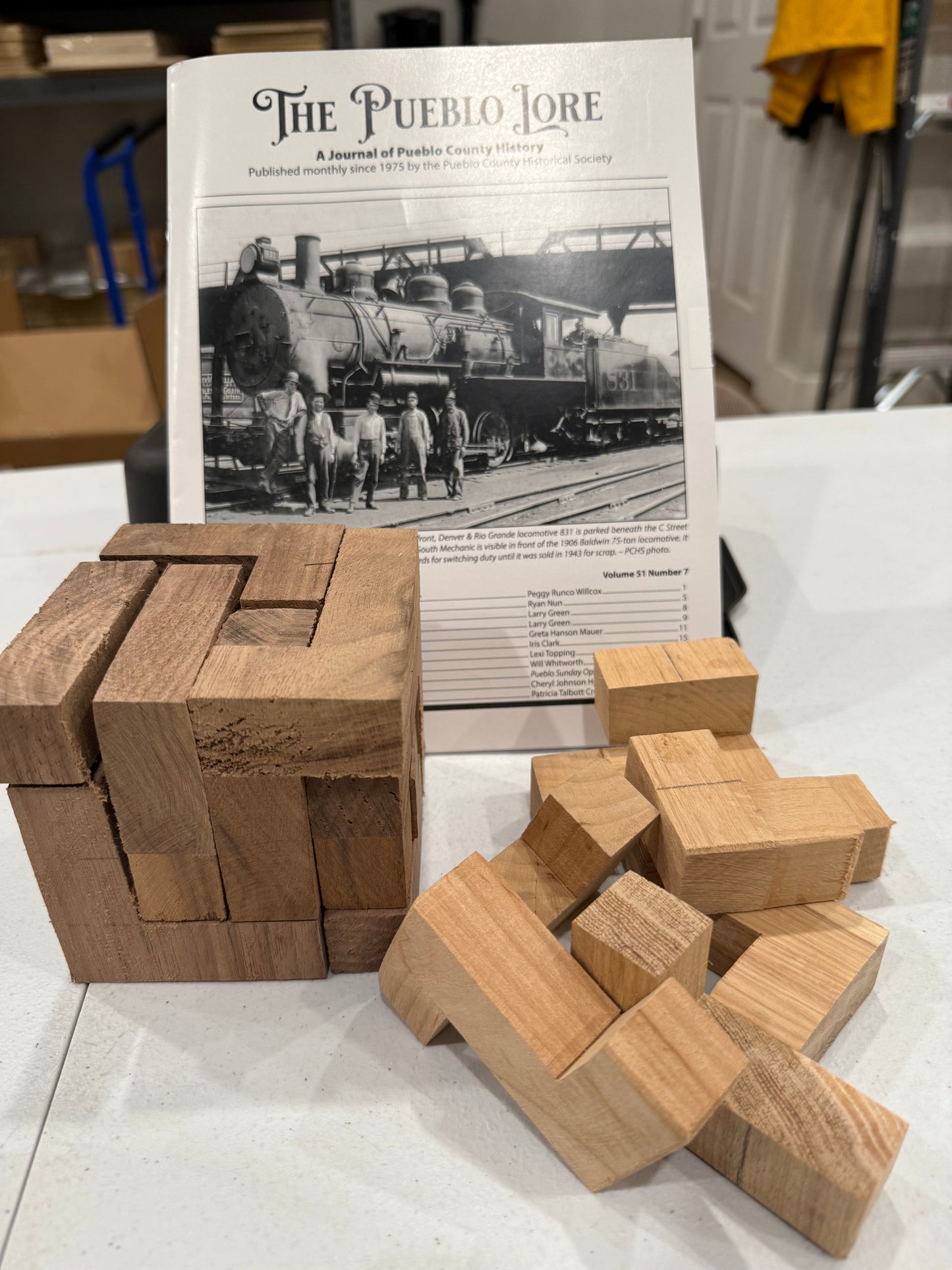 Pueblo County Historical Society Brainteaser Cube (Large-6 Pieces)