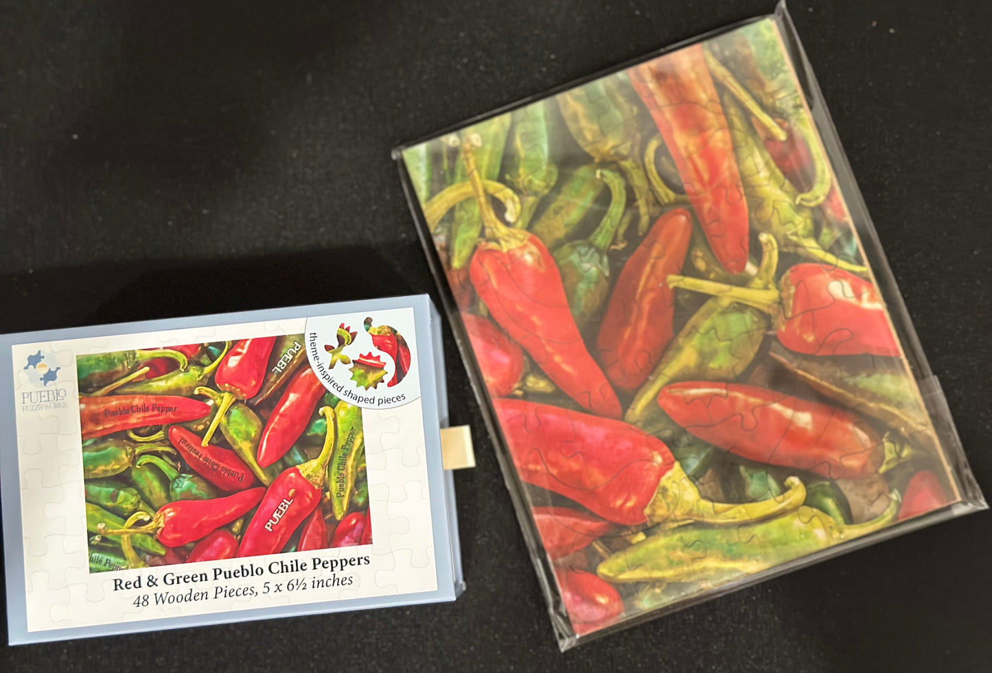 Red & Green Peppers Watercolor 50pc