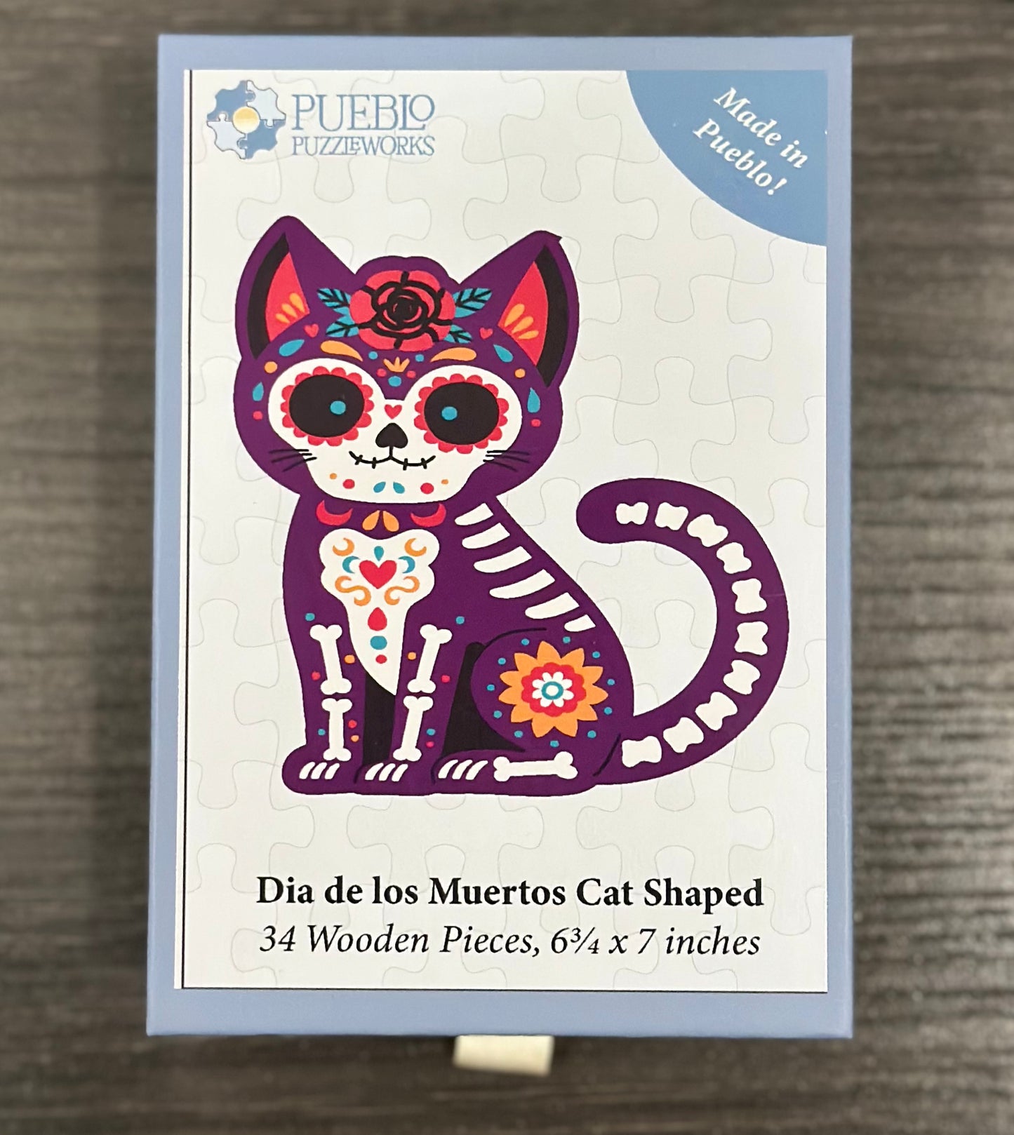 Dia de los Muertos - Cat Shaped 34pc