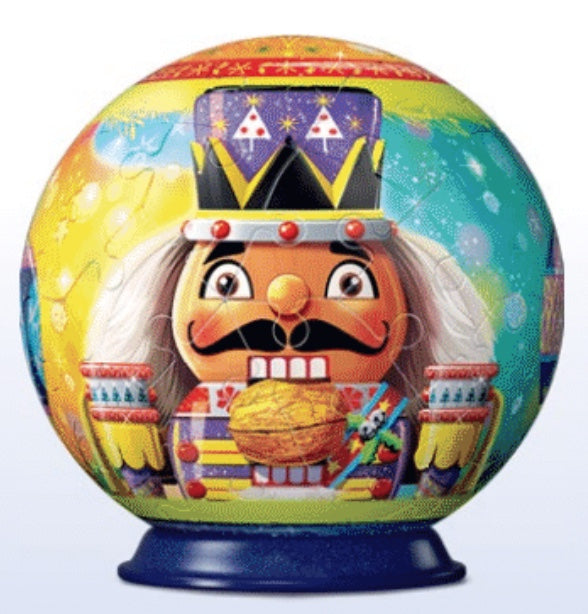 Nutcracker Ornament Purple Crown 3D