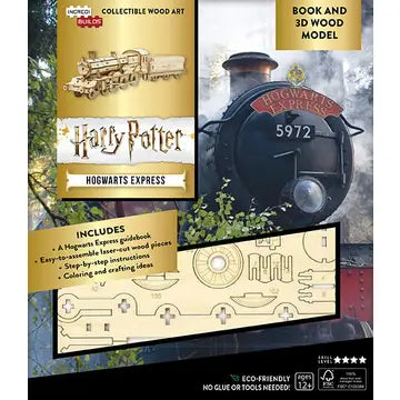 Harry Potter: Hogwarts Express 3D Wood Model & Book