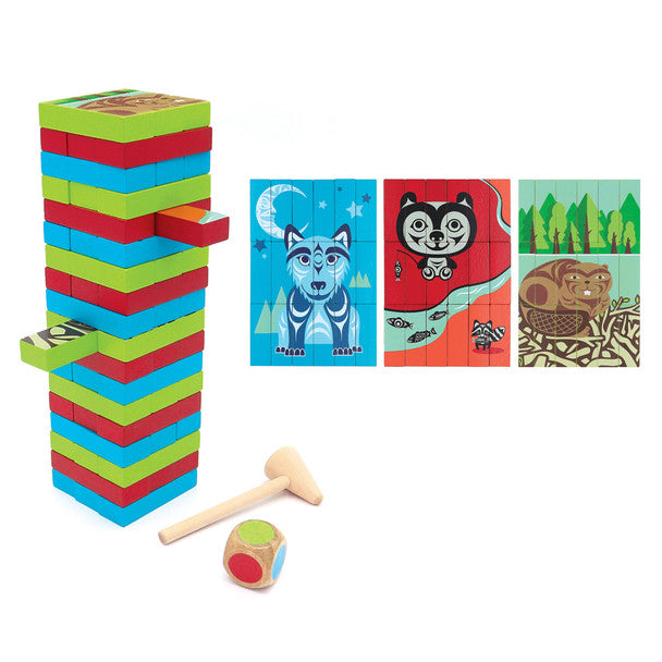 Indigenous Animals Multi-game Wood Block Set