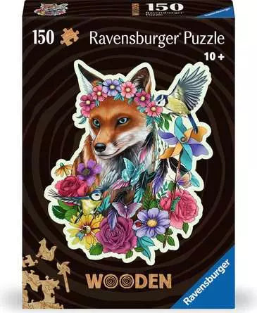 Colorful Fox Wood Puzzle 150pc