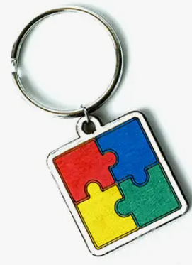 Jigsaw Keychain Square