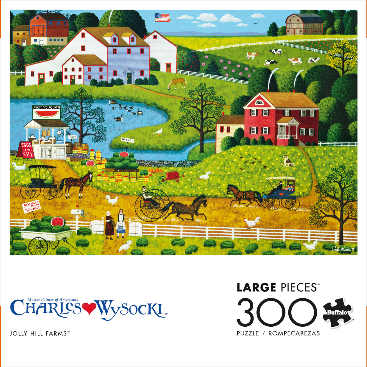 Charles Wysocki Jolly Hill Farms 300pc