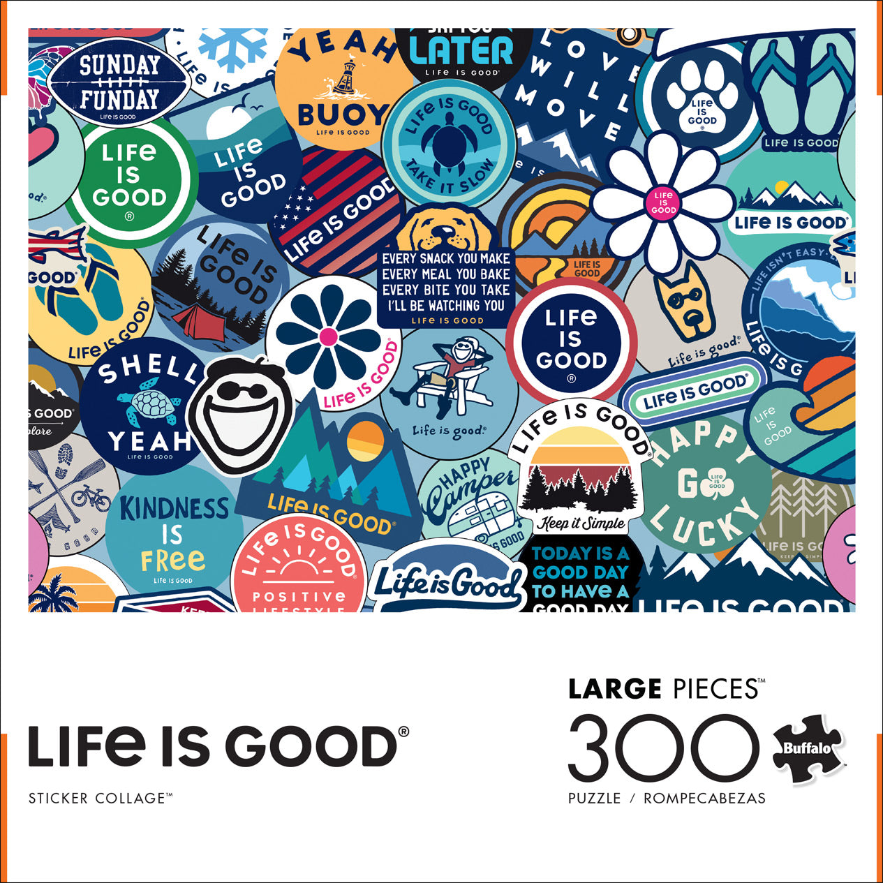 Life is Good Sticker Collage 300pc