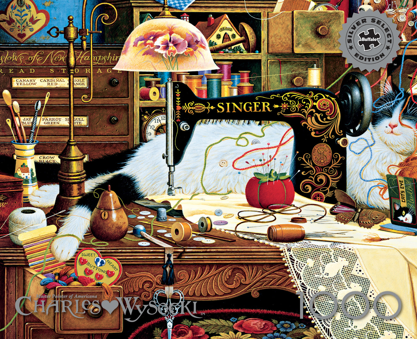 Charles Wysocki Maggie the Messmaker Silver Edition 1000pc