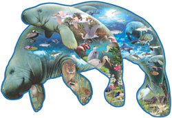 Manatees Shaped 1000pc