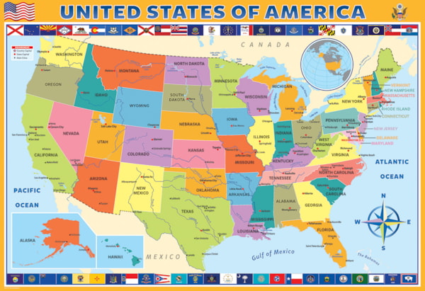 Map of the US 200pc