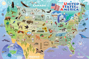 Map of the USA (Floor) 48pc