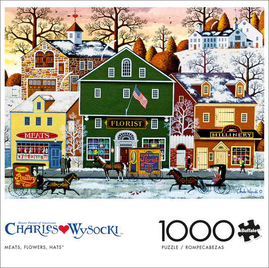 Charles Wysocki Meats, Flowers, Hats 1000pc