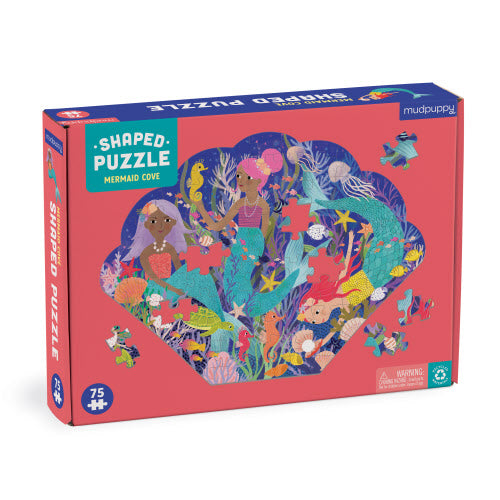 Mermaid Cove Shaped Puzzle 75pc