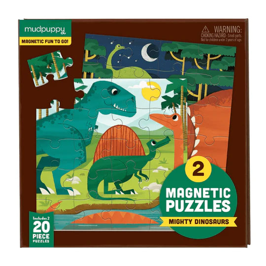 Mighty Dinosaurs Magnet Puzzle 2x20pc