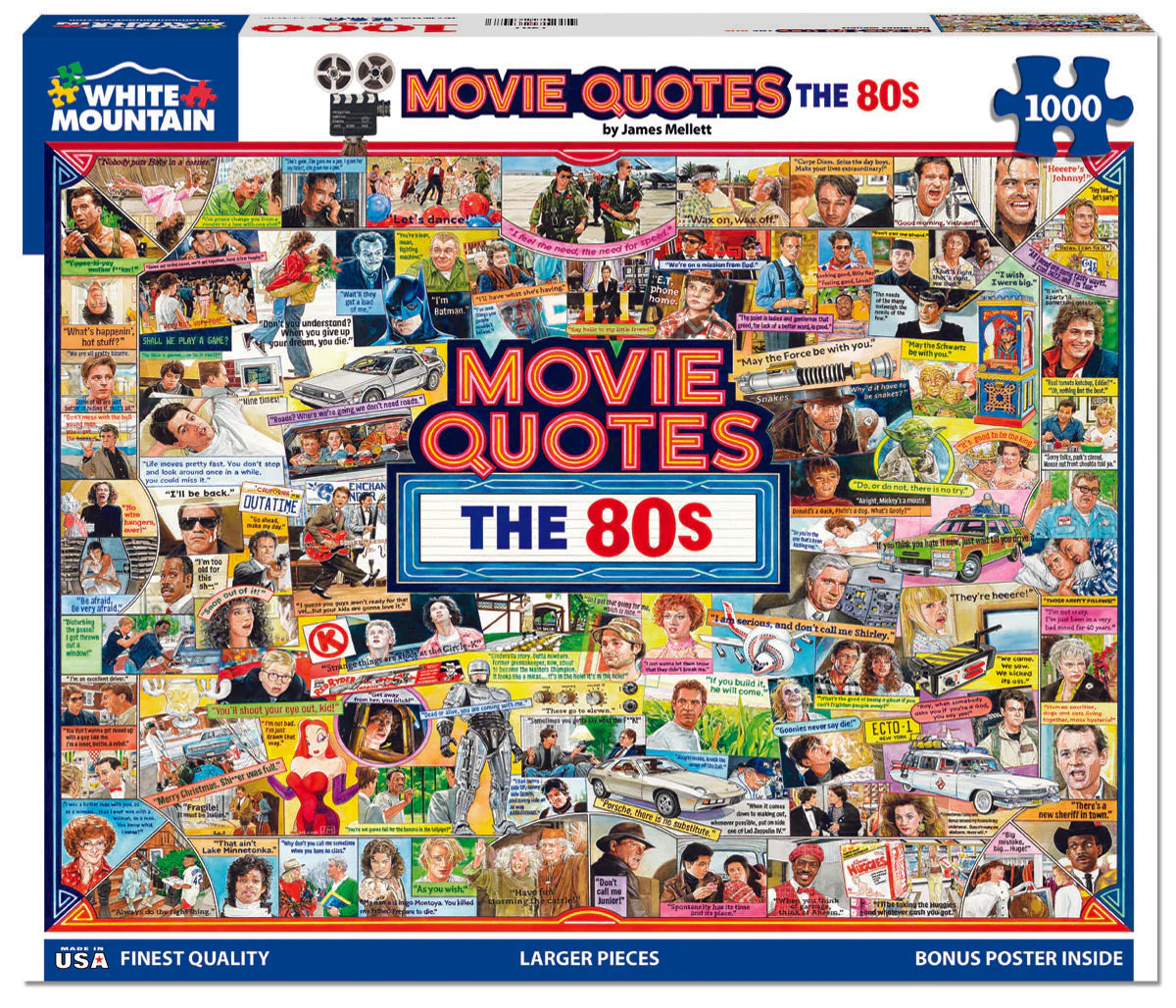 Movie Quotes The 1980s 1000pc